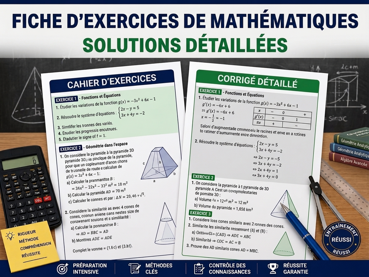 Fiche d'exercices